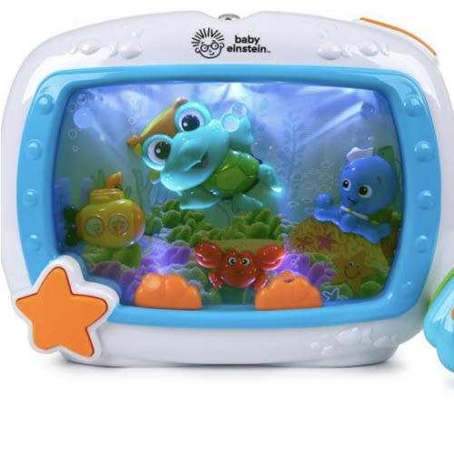 Baby Einstein Sea Dreams Soother Musical Crib Toy and Sound Machine, Newborn and up