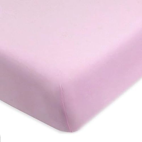 HonestBaby Fitted Crib Sheets Fits Standard Mattress Bassinet, Mini Prints 100% Organic Cotton Baby Boys, Girls, Unisex, Lavender Fitted Crib Sheet, One Size