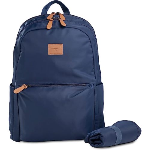 Natemia Diaper Backpack - Water-Resistant Baby Diaper Bag with Pockets, Stroller Straps, and Portable Changing Pad Included