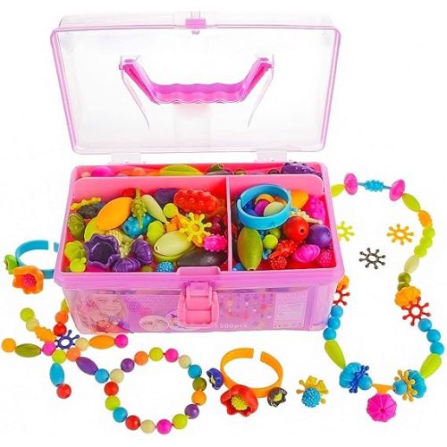 Snap beads- Jewelry Making Kit for 3 Year Old