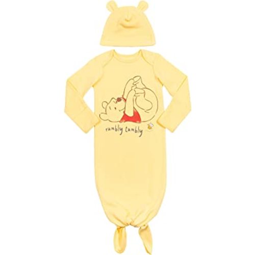 Disney Pixar Monsters Inc. Lion King Winnie The Pooh Simba Mike Baby Long Sleeve Cosplay Swaddle Sleeper Gown and Hat Infant