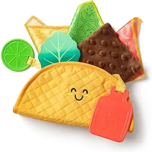 Melissa & Doug Multi-Sensory Soft Taco Fill & Spill Infant Toys For Babies, Baby Toys For Ages 6 Months And Older