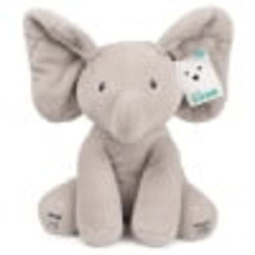 GUND Baby Infant Newborn Singing Animated Flappy The Elephant Plush Toy, Gray, 12
