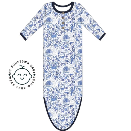Southern Blues Infant Gown – MY HOMETOWN BABY