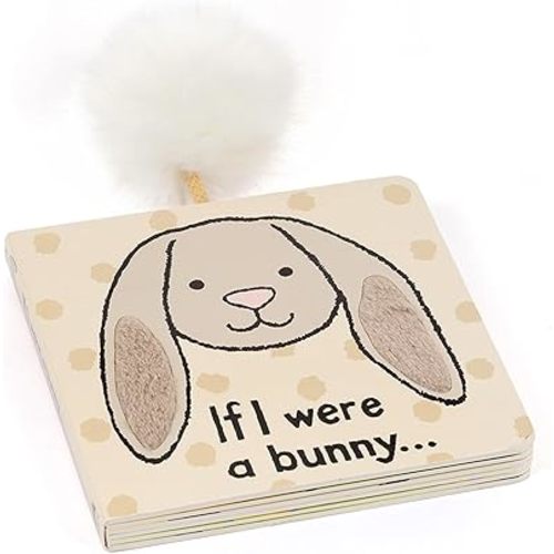 Jellycat If I were a Bunny: A Baby Touch and Feel Board Book, Beige Bunny - Children's Book - Baby Gift