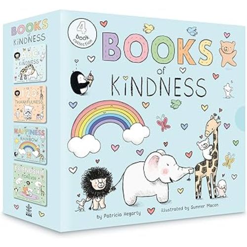 Books of Kindness: ABCs of Kindness; 123s of Thankfulness; Happiness Is a Rainbow; Friendship is Forever