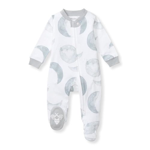 Burt's Bees Baby Boys' Organic Cotton Loose Fit Sleep and Play One-Piece Zip Front Footed Pajamas