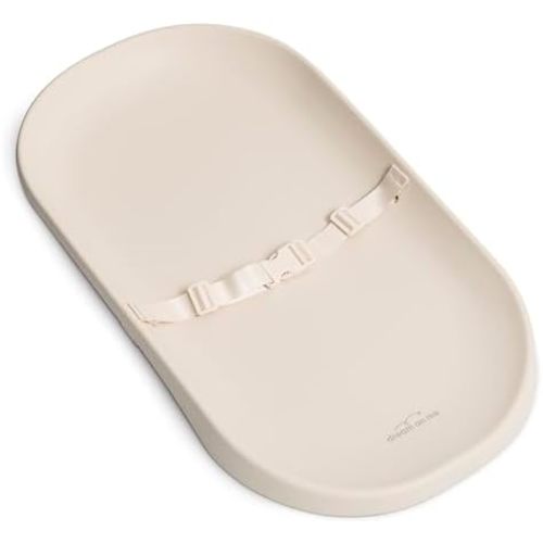 Dream On Me Lotti Love Baby Changing Pad, Waterproof, Contoured Design with Safety Strap, Soft Wipe-Clean Surface, Secure Nursery Changing Pad, Magnolia White