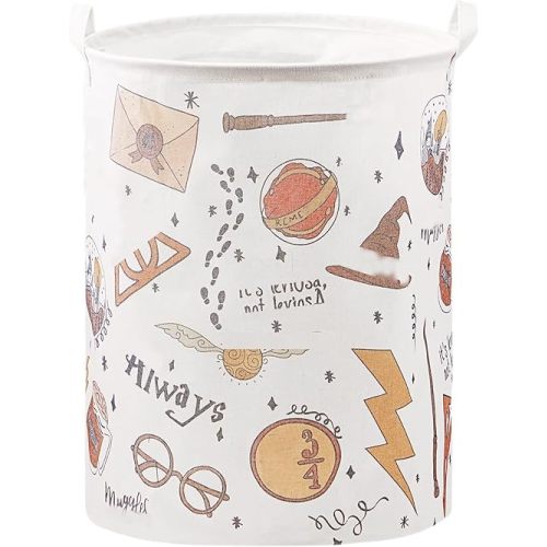 Nursery Decor,Baby Laundry Large Hamper Basket Foldable With Waterproof Pe Coating,Magic Dirty Clothes Basket for Kids,Bedroom,Bathroom Set,Toy Bin,Boys and Girls Birthday Gifts(Round)