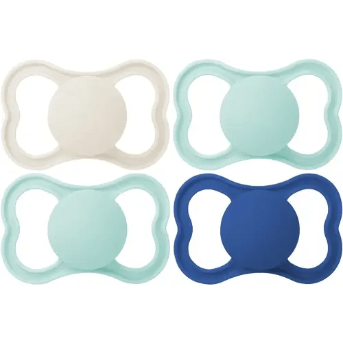 MAM Air Matte Pacifiers, for Sensitive Skin, 6+ Months, Best Pacifier for Breastfed Babies, Baby Boy Pacifiers, 6-16, 4 Count