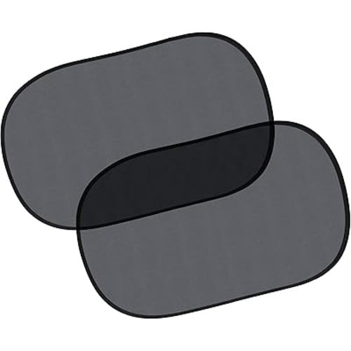 EcoNour Car Window Shades for Baby (2 Pack Transparent) | Sun Shade Window for Kids | Shades for Side Windows | Automotive Sun Protection from UV & Sun Glare | Car Baby Accessories | Medium 20"x12"