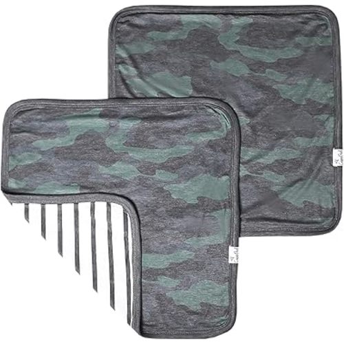 Copper Pearl Baby Security Blanket Set of 2 - Portable Size for Self-Soothing On-The-Go, Ideal Baby Blankets for Boys and Girls, Ultra-Soft, and Gift-Ready Loveys - Hunter