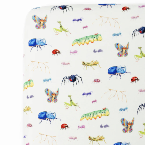 Cute as a Bug Bamboo Crib Sheet