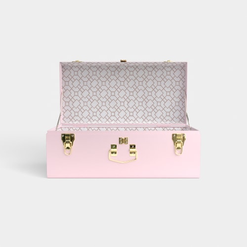 Petite Trunk - Pink - Bamboo Lane / Embroidery