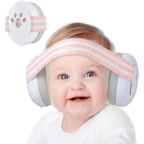 Yoofoss Baby Ear Muffs Noise Protection for Infant and Babies Up to 36 Months - Noise Cancelling Headphones for Ear Protection, Sleep, Travel