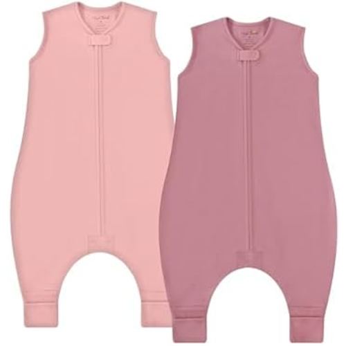 Mama Cheetah Toddler Sleep Sack with Feet, 1.0 TOG Organic Cotton Baby Wearable Blankets with Legs, Baby Sleeping Bag for Walkers, Early Walker 6-18 Month