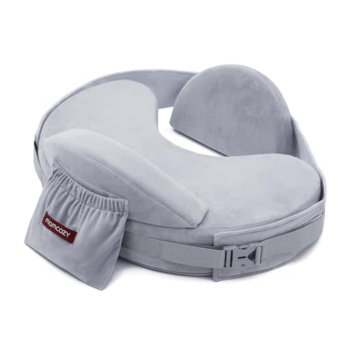 Momcozy Original Nursing Pillow for Breastfeeding, Plus Size Breastfeeding Pillows for More Support, with Adjustable Waist Strap and Removable Cotton Cover, Colorful Wildlife