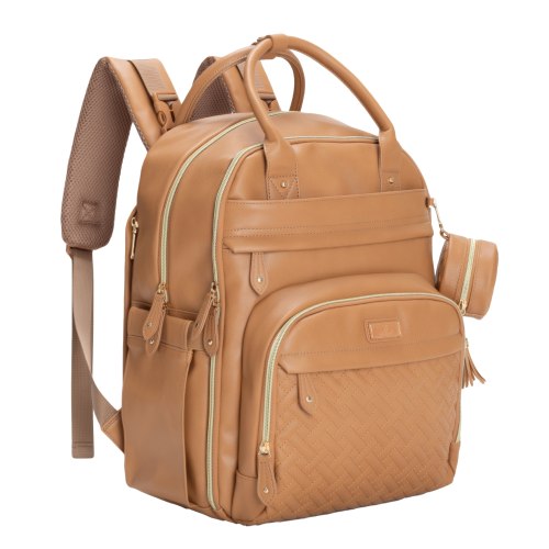 BabbleRoo Vegan Leather Diaper Backpack