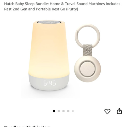 Hatch Baby Sleep Bundle: Home & Travel Sound Machines Includes Rest 2nd Gen and Portable Rest Go (Putty)