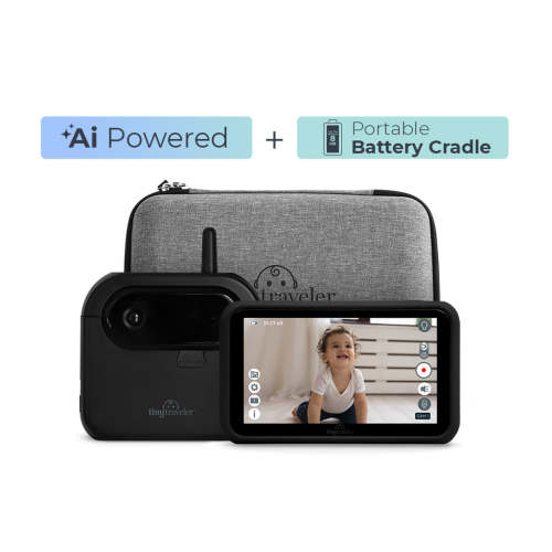 Tiny Traveler AI 1080P Baby Monitor Portable Charger + Travel Kit