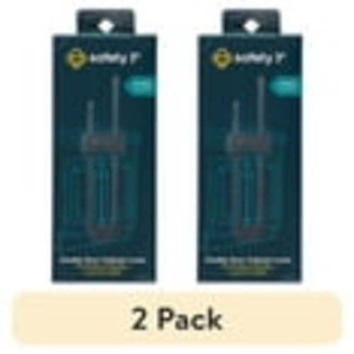 (2 pack) Safety 1st Double Door Baby-Proofing Cabinet Lock (2pk), Charcoal, Toddler