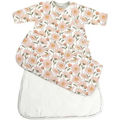 GUNAMUNA Unisex Baby Long-Sleeve Wearable Sleep Bag, 1.0 TOG, Soft Rayon, Easy Diaper Changes, Style 2701