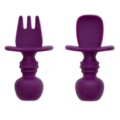 Bumkins Silicone Chewtensils - Purple