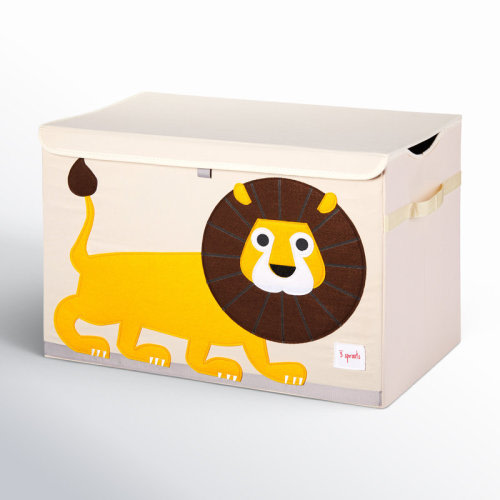 3 Sprouts Collapsible Toy Chest Storage Bin for Kid's Playroom, Lion & Reviews | Wayfair