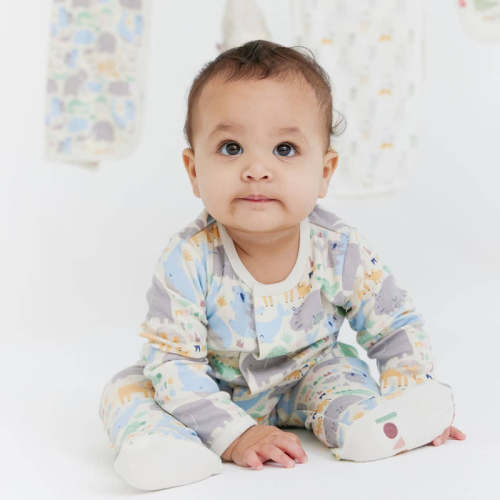 little lovin organic cotton magnetic parent favorite footie
