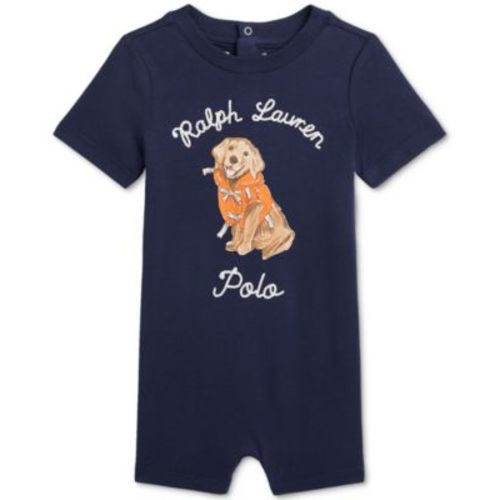 Baby Jersey Dog-Print Shortall
