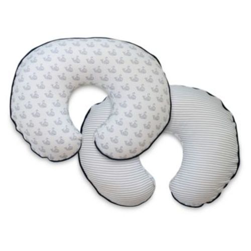 Boppy® Organic Cotton Nursing Pillow Cover in Gray Little Whales - GRAY - NO SIZE