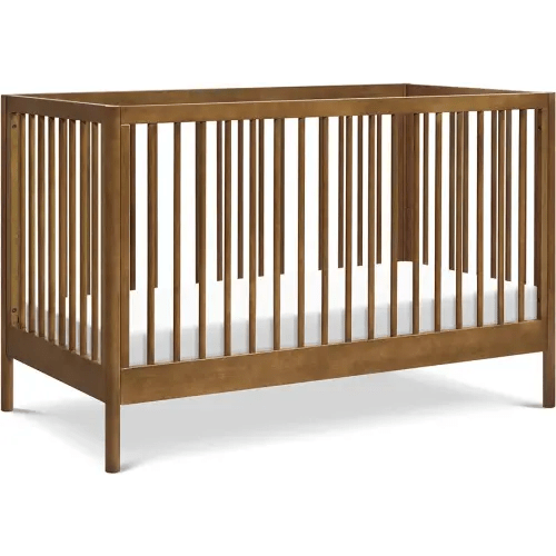 DaVinci, Birdie 3-in-1 Convertible Crib, Walnut, Easy Assemble, Greenguard Gold Certified