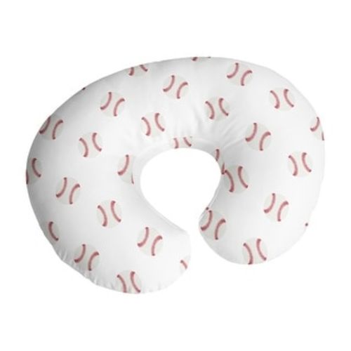 Sweet Jojo Designs Baseball Sports Nursing Breastfeeding Pillow Cover Case (Pillow Not Included) Red and White Americana