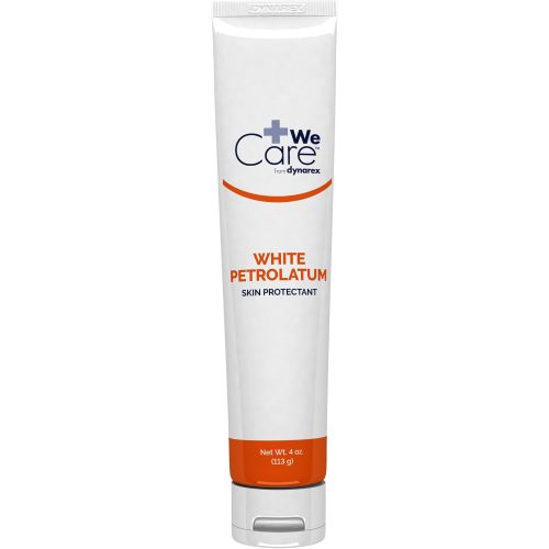 Dynarex White Petrolatum, Petroleum Jelly for Dry, Damaged or Cracked Skin, Soothing White Petroleum Jelly for Minor Skin Irritations, 4 oz. Tubes, 1 Petroleum Jelly Tube
