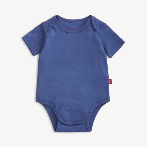 Magnetic Me chambray organic cotton magnetic bodysuit