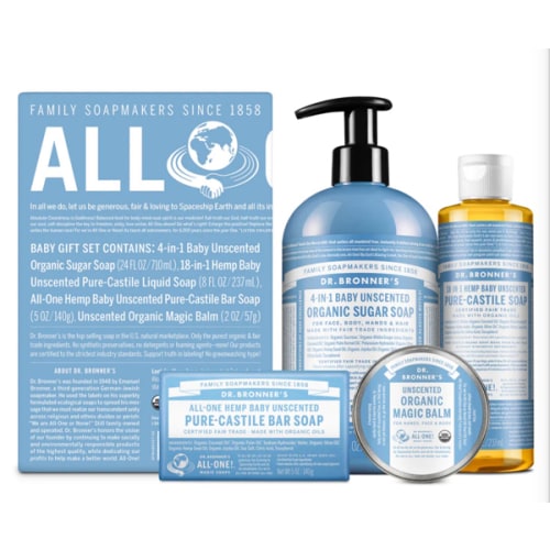 Baby Unscented Body Care Gift Set | Organic | Dr. Bronner's