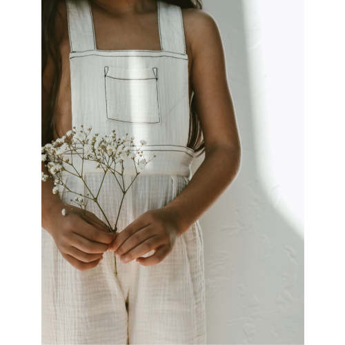Muslin Overalls - Vanilla