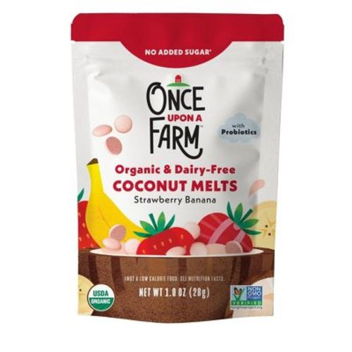 Once Upon A Farm Coconut Melts Strawberry Banana Baby Snacks - 1oz
