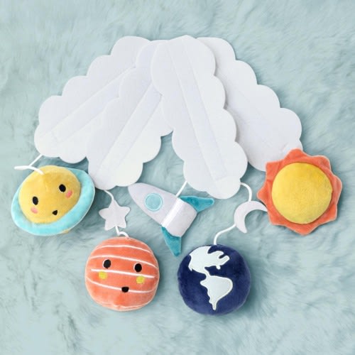 The Peanutshell Spectacular Space Baby Musical Crib Mobile