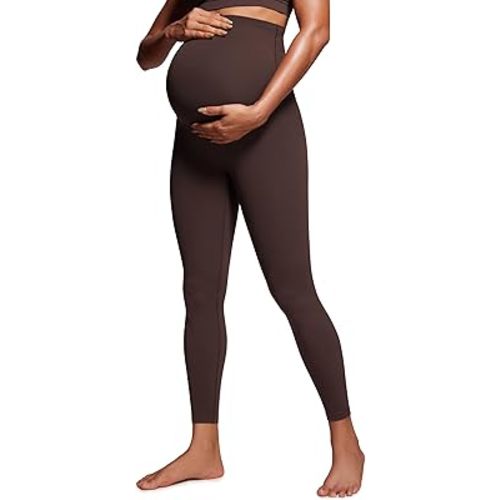 CRZ YOGA Womens Butterluxe Maternity Leggings Over The Belly 25" - Buttery Soft Workout Activewear Yoga Pregnancy Pants