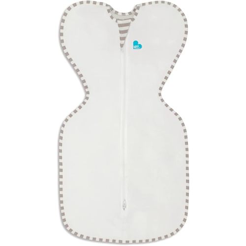 Love to Dream Organic Swaddle, Baby Sleep Sack, Swaddle Up Self-Soothing Swaddles for Newborns, Get Longer Sleep, Snug Fit Helps Calm Startle Reflex, 1.0 Tog Sleep Sack, 5-8.5lbs., Cream