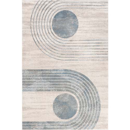 Lottie Arched Moon Rug | Blue Grey