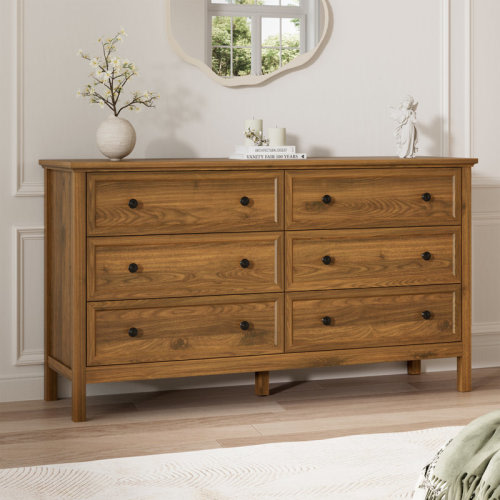 Lark Manor™ 55.1" 6 Drawer Dresser & Reviews | Wayfair