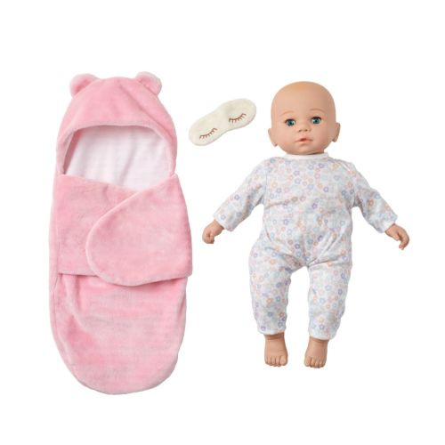 Sweet Smiles 14-Inch Baby Doll, Bear Sleep Sack