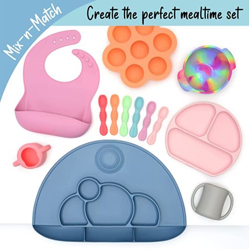 PrimaStella Silicone Chew Spoon Set for Babies and Toddlers | Safety Tested | BPA Free | Microwave, Dishwasher and Freezer Safe