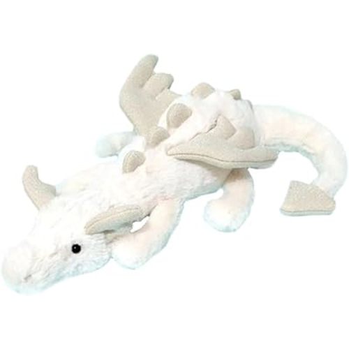 12" White Dragon Stuffed Animals Toy, Cute White Dragon Plush Soft Dragon Plushies Pillow Gifts for Kids Girlfriend Birthday Christmas Mother's Day