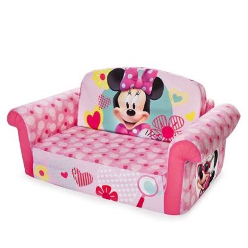 Marshmallow Furniture Disney's 2 in 1 Flip Open Compressed Foam Sofa and Sleeper Bed with Washable Cover