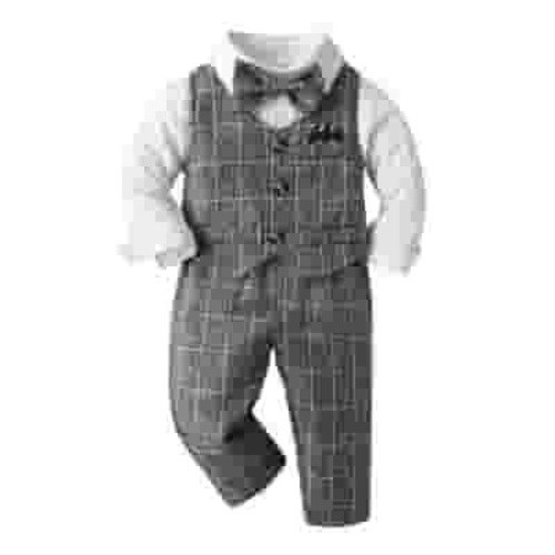 Gerichy Baby Boys Formal Suit Toddler Gentleman Suit Dress Slim Fit Shirt+Vest+Pants Outfits Toddler Gentleman Set