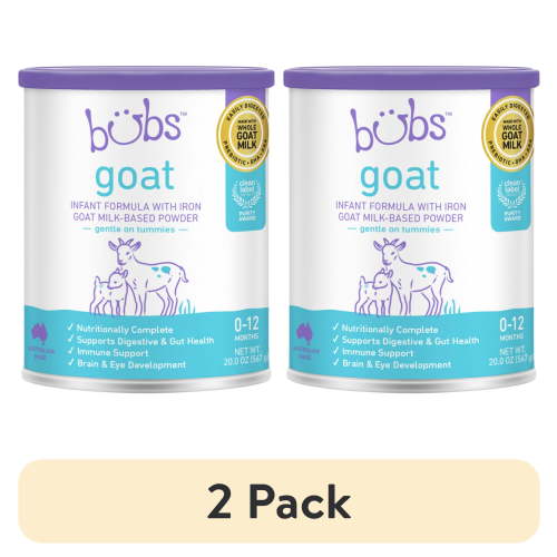 (2 pack) Bubs Easy Digest Goat Milk Infant Formula Powder (Babies 0-12 Months) - 20oz