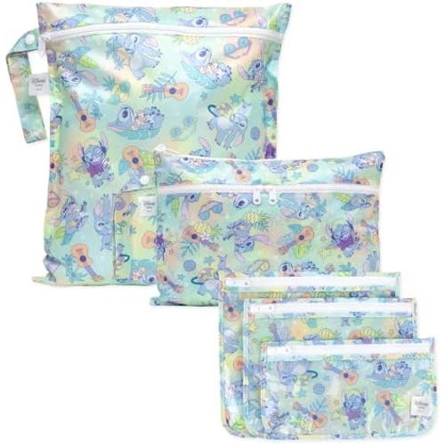 Disney Stitch, Wet Bag, Wet Dry Bag & TSA Airline Compliant Packing Pouches, Waterproof Fabric